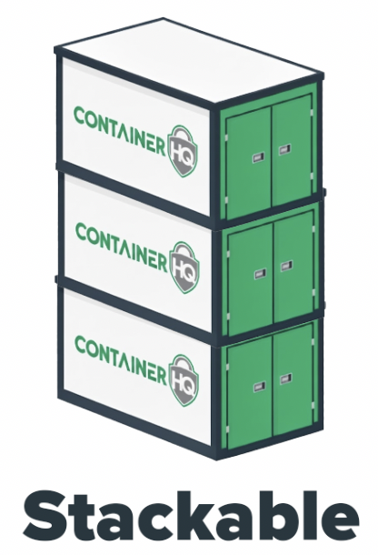 ContainerHQ Stackable Storage Containers